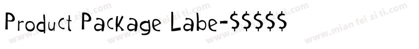 Product Package Labe字体转换